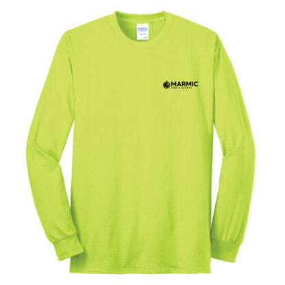 Safety Green LONG SLEEVE Blended – Tshirt (Port & Company)